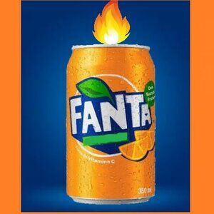 Fanta Orange Soda Candle Can 7.5oz Handcrafted in TN Scented Great Holiday Gifts